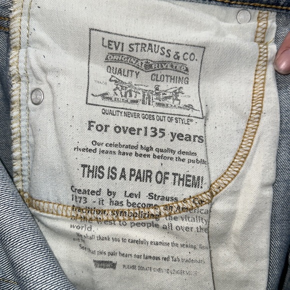 Levis Strauss Men's 569 Jeans 36x34 Mid-Blue Loose Straight - Picture 5 of 5